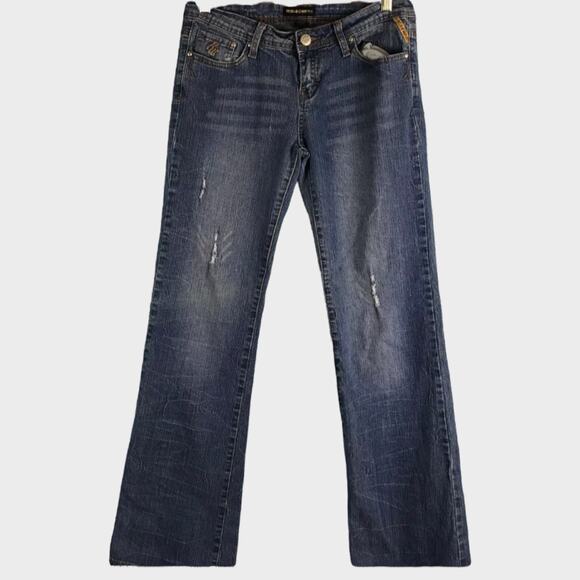 Rocawear Womens Juniors Jeans Blue Size 7 Boot Cut - Picture 2 of 10